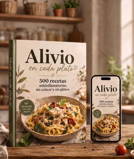 Mega Pack: EBOOK "Alivio En Cada Plato" + 9 Bonos GRATIS 🎁🎁🎁